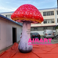 Gonflables publicitaires en forme de légumes, champignon gonflable de 10 pieds/13 pieds