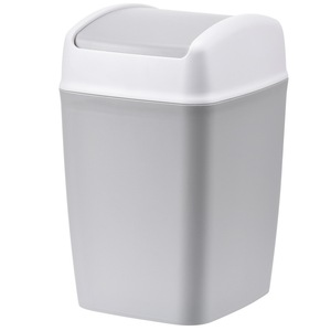 Square Flip Lid Trash Can 7L Indoor Use Living Room Kitchen Waste Bin - Product Image 5