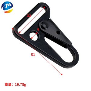 Chất Lượng Cao Màu Đen Olecranon Móc Kẽm Hợp Kim Kim Loại Túi Khóa Đa Kích Cỡ Mùa Xuân Carabiner Chiến Thuật Móc Khóa Kim Loại <span class=keywords><strong>Snap</strong></span> Clip Thép - Product Image 6