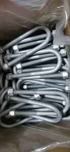 Clamps Carbon Steel B7 Din 3570 Price Hardened Pipe Clamp Factory U Bolt <strong>Ubolt</strong> Astm A193 B16 With Rubber Nuts Washers Plate - Product Image 4