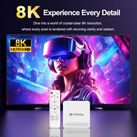 H96 MAX 8K-Streaming STB Wifi 6 yang Kuat Smarter Super Box Android 14 Pro Terbaik Set-top TV Box Eropa Prancis Jerman Inggris