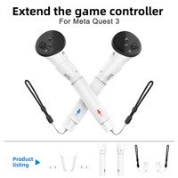 2-Pack Compatible Meta pour Quest 3s/Quest 3 Golf VR Controller Handle avec Extended Handle Lightsaber pour VR Practice