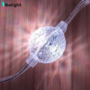 DC12V/DC24V 35mm <strong>Pixel</strong> Led Ball Hang RGB Outdoor Waterproof IP67 Holiday Lighting Mini Glob <strong>String</strong> Light Decoration APP Control - Product Image 2