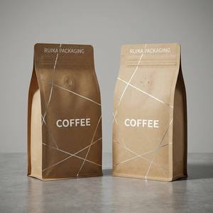 Bolsas Café Personalizadas 200g 500g 1kg Mylar Aluminio Stand Up Zip Bolsas Para Empaque De Cafe Compostables - Product Image 1
