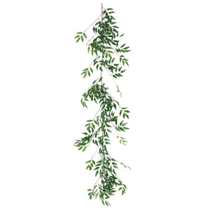Baishun Artificial Eucalyptus Vines 200cm Injection Molded Silk Flowers For Wedding Home <b>Decor</b> <b>Wall</b> Hanging - Product Image 5