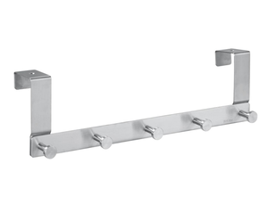 Porte-manteau mural moderne en acier inoxydable robuste et écologique avec 6 crochets pour serviettes et vêtements de salle de bain - Product Image 6