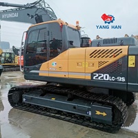 Excavatrice hydraulique d'occasion Hyundai R220LC-9S, 21,9 tonnes, pour travaux de construction