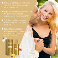 Parfum en spray boisé glamour unisexe 50 ml, parfum longue durée, flacon doré de luxe, entrepôt étranger, livraison rapide en 3-5 jours, cadeau