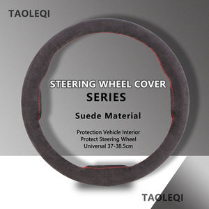 غطاء عجلة قيادة عالي الجودة من الجلد الناعم مخيط يدويًا يناسب 99% من السيارات، تصميم فاخر - Product Image 2