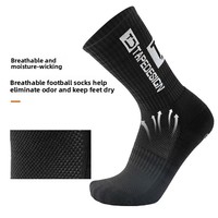 Chaussettes de football montantes tricotées à pois antidérapantes épaissies de haute qualité, très vendues, pour la vente en gros