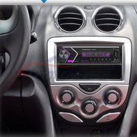 Estéreo de coche de un solo Din con Bluetooth dual Radio FM Receptor de audio para coche Puerto USB dual Llamadas manos libres Reproductor de MP3
