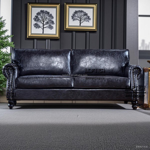 High End Living Room Dark Tan Dubai Home <strong>Furniture</strong> Cheap Sectional Antique Leather <strong>New</strong> Model Sofa Sets <strong>Furniture</strong> - Product Image 5