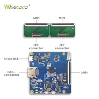 Écran LCD tactile circulaire TFT de 3,4 pouces 800*800 avec carte de contrôle MIPI