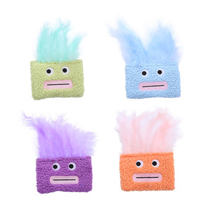 Juguetes interactivos de peluche para gatos con forma de pluma, con hierba gatera, divertidos, con boca grande y cabeza explosiva, con sonido chirriante, venta al por mayor - Product Image 6