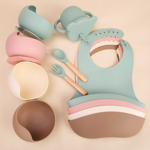 Silicone Baby Bib <b>Waterproof</b> Adjustable Neck Toddler Kids Mealtime <b>Apron</b> Design 112 Custom Logo Wholesale - Product Image 5
