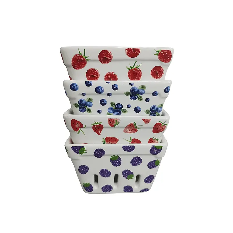 Ceramica bianca Berry Cesto di Frutta