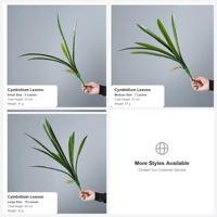 Vente en gros d'usine : Feuilles artificielles vertes en vrac, tiges de verdure, décorations de feuillage artificiel pour plantes en pot et décoration intérieure