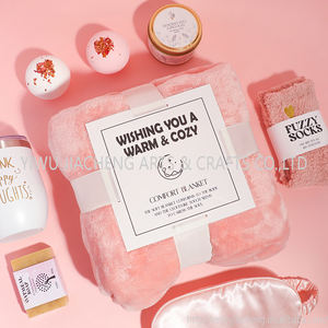Produk baru 2024 hadiah ulang tahun untuk wanita, paket perawatan diri untuk wanita dapat paket perawatan segera dengan selimut flanel mewah - Product Image 3