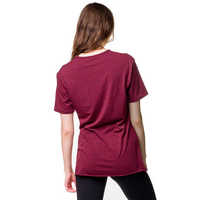 T-shirt d'été personnalisé pour femme en bambou, col rond, coupe ajustée, doux, respirant, en tissu de bambou naturel, imprimé à carreaux avec détails perforés