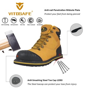 VITOSAFE Botas de Seguridad de Goma Impermeables para Soldador con Puntera de Acero para Hombre - Product Image 3
