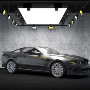 Boîte à lumière LED 3CCT personnalisée à intensité variable Systèmes de plafond extensible à film souple ignifugé UV pour la beauté et l'entretien de la voiture - Product Image 2