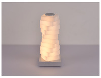 Lampe d'ambiance de bureau moderne, romantique, colorée et créative, décoration de chambre à coucher, alimentée par batterie, contrôle tactile, intensité réglable, sans fil