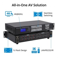 Adaptador Hardrock Metal para Switcher con Soporte 4K60Hz y Entrada/Salida 2.0 para Señales de Video HD Digitales