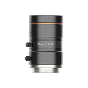 HIKROBOT MVL-MF3528M-8MP 8MP 35Mm F2.8 2/3 "C-mount Fokus Tetap Lensa FA Industri untuk Penglihatan Mesin