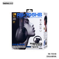 Headphone Nirkabel REMAX RB-705HB Produsen OEM Logo Kustom Headphone Over-Ear Dengan Mikrofon