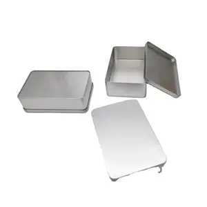 Silver candy metal tin box