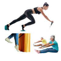 DIBEIREN Chaussettes d'exercice à pois en PVC Revêtement en caoutchouc Chaussettes antidérapantes pour yoga/barre/pilates Bas de saison d'automne pour le sport et le fitness