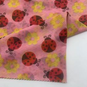 Tessuto Power Mesh con Stampa <span class=keywords><strong>Coccinella</strong></span>, 93% Poliestere 7% Spandex, Traspirante ed Elastico in 4 Direzioni per Abiti, Top e Gonne Tutu per Bambini - Product Image 2