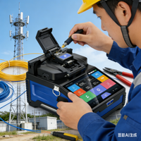 Machine de fusion optique à fibre FTTH K3S entièrement automatique avec fonction de location OPM+VFL activée