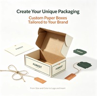 Boîte d'expédition en carton ondulé recyclable personnalisée avec logo privé, boîte d'expédition en papier pour vêtements, accessoires, cadeaux, emballage en vrac, commande