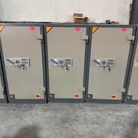 Coffre-fort ignifuge et anti-effraction robuste, armoire de sécurité en acier à double serrure, utilisé pour le stockage d'argent liquide et de documents