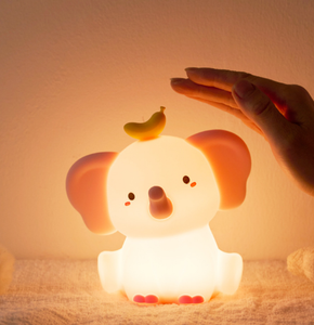 Soft Silicone <b>Elephant</b> Cute Night Light Tap Control Modern Design LED Room <b>Decoration</b> Bedroom Lamp For Kids Sleeping - Product Image 6