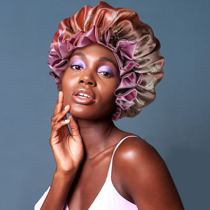 Hot bán bán buôn mười hai chòm sao in satin nắp ca-pô Gradient màu hai lớp dấu hiệu hoàng đạo ngủ <span class=keywords><strong>cap</strong></span> sử dụng hàng ngày - Product Image 2