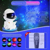 Lampe de projection laser ciel étoilé et nébuleuse, alimentée par USB, en ABS, avec télécommande, intensité réglable, veilleuse décorative pour chambre à coucher