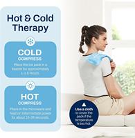 Packs de gel réutilisables chauds et froids – 4 grands packs de gel – Solution de traitement chaud et froid pour les blessures 10 x 5 pouces