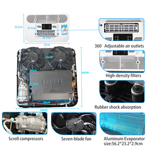 Batería para Vehículos de 48V 60V 72V, Aire Acondicionado Eléctrico de 12V 24V Montado en el Techo para Automóviles, Vehículos Recreativos y Camiones - Product Image 5