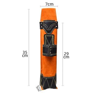 Wholesale Premium Quality Leather Welding Electrode Bag Double Tiers for Tools Promotional Offer Multi Purpose Storage Bag - Product Image 6