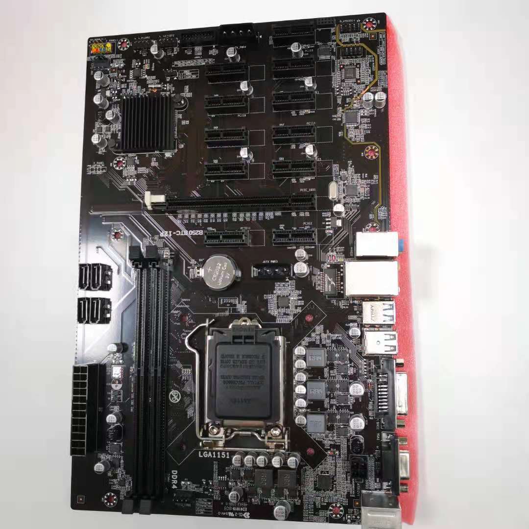 12 Card 12gpu 12pci-e Mining Board B250-btc B250-12p B250 Lga1151 Ddr4 Motherboard