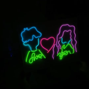 2025 phổ biến tùy chỉnh trừu tượng đồ họa trong nhà/ngoài trời dẫn Neon dấu hiệu cho xây dựng quảng cáo trung tâm mua sắm trang trí nội thất - Product Image 2