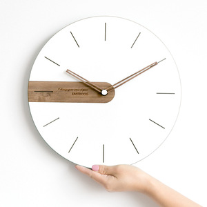 Wozoom Nordic Style <b>Wall</b> <b>Clock</b> 12 Inch 14 Inch <b>Silent</b> Quartz Movement Living Room Home Decor Modern Minimalist Design - Product Image 4