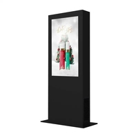 Boîte lumineuse publicitaire LED, support de sol extérieur, étanche IP65, écran tactile SDK OEM, panneau d'affichage 43 pouces, graphiques pour magasin de détail