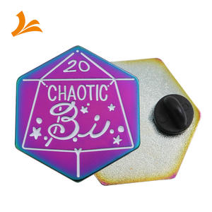 Özel gökkuşağı kaplama emaye pimleri tam Glitter Glow koleksiyonlar için özel sert yumuşak emaye kuş pimleri - Product Image 6