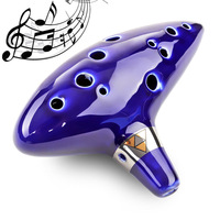 12 Hole Zelda Alto C Ocarina Musical Instrument Factory Direct Sales Porcelain Flute