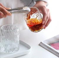 Mug en verre borosilicate japonais, couleur unie, 301-400 ml, design moderne et créatif, pour café et lait, transparent givré, idéal comme cadeau