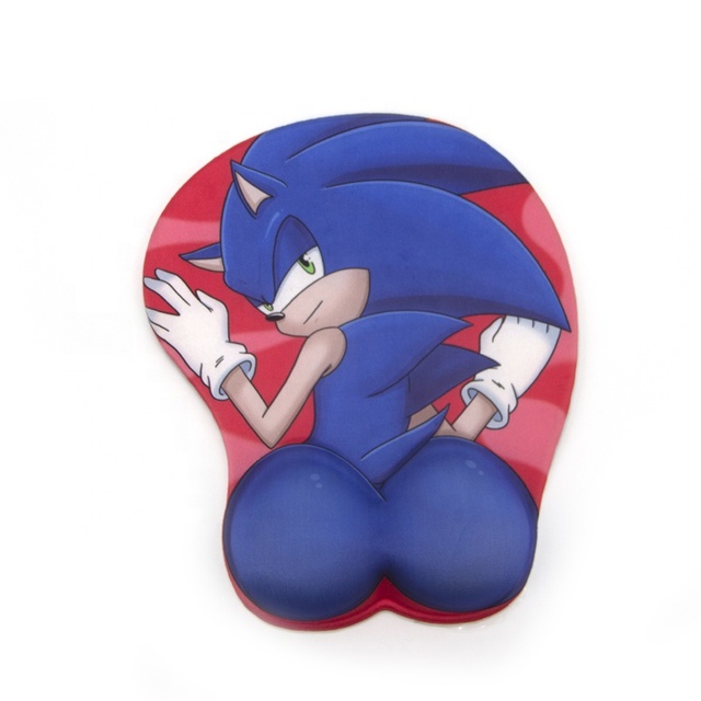 Gel Silicone Hot Anime 3D Custom Big Breast Boob and Ass with Logo Printed Gel Silicone Wrist Rest Mouse Pad for Office Home