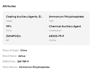 Industrial Grade 99% Ammonium Polyphosphate APP Fire Retardant Agent For Building <b>Fireproof</b> <b>Material</b> Fertilizer Industry - Product Image 6